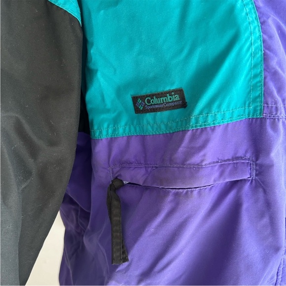 VTG Columbia 90’s Vamoose Windbreaker Colorblock Woman’s, XL - Picture 3 of 12